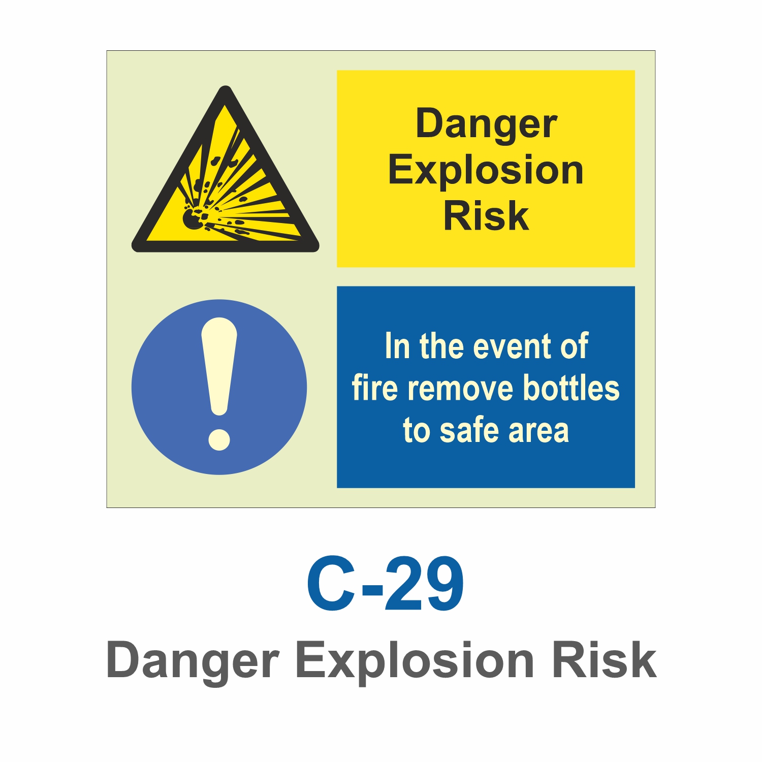 C-29_Danger Explosion Risk_Signage