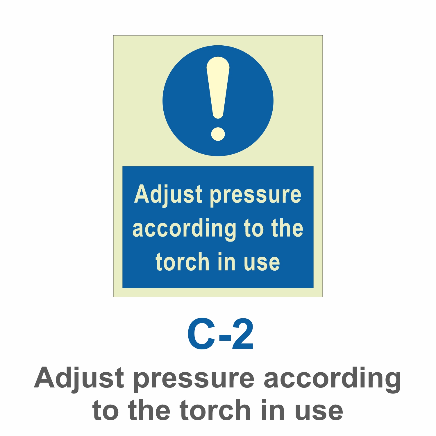 C-2_Adjust pressure according_Signage