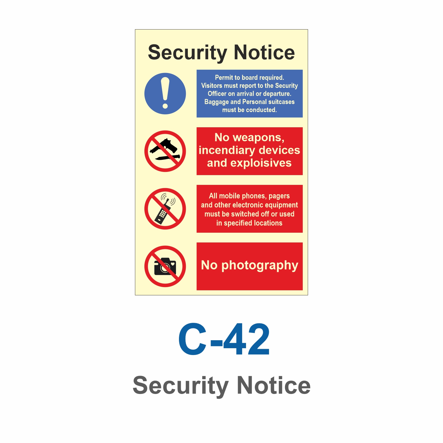 C-42_Security Notice_Signage