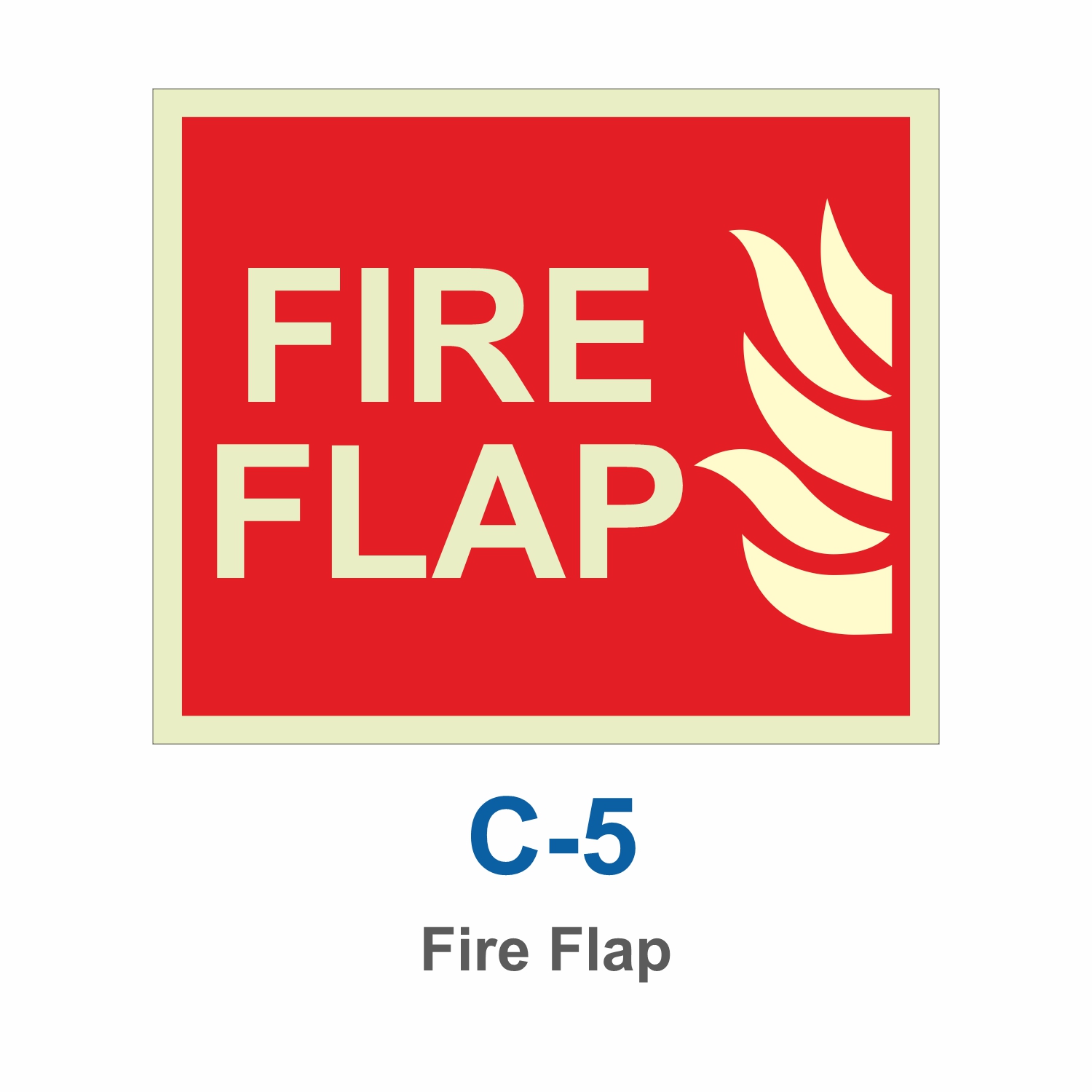 C-5_Fire Flap_Signage