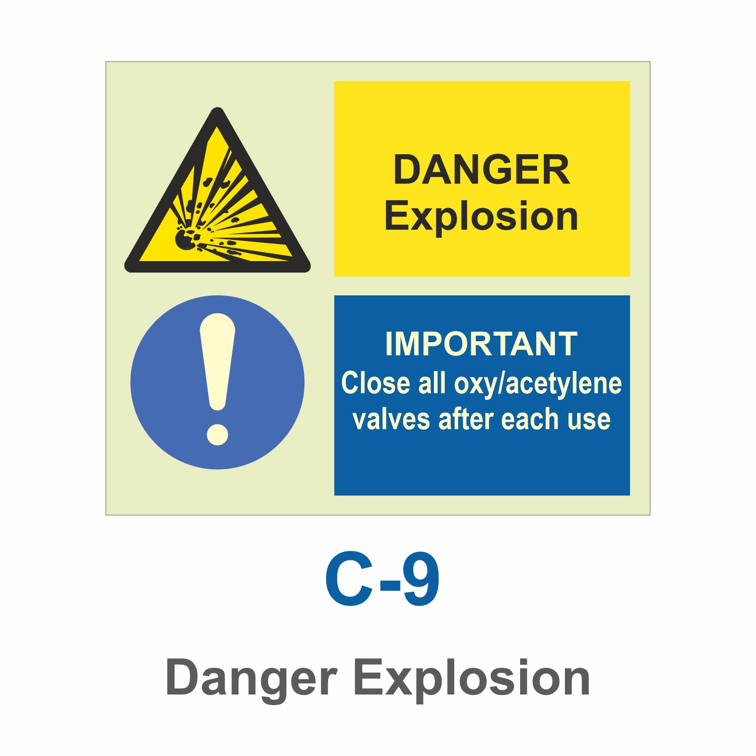 C-9_Danger Explosions_Signage