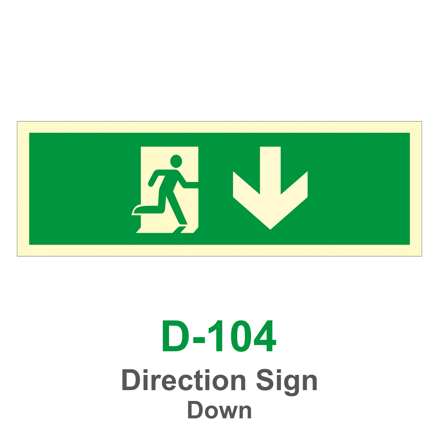 D-104_Direction Sign Down_Signage