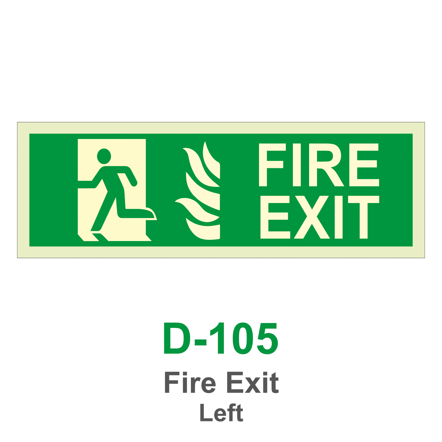 D-105_Fire Exit Left_Signage