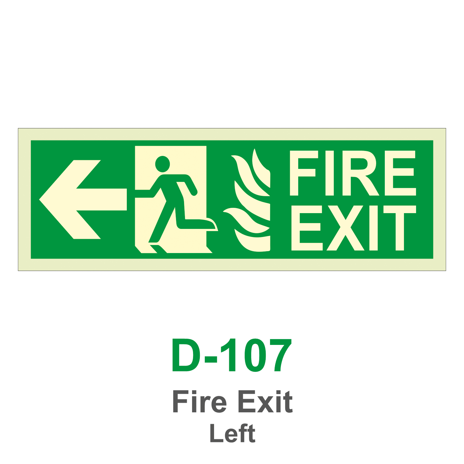 D-107_Fire Exit Left_Signage