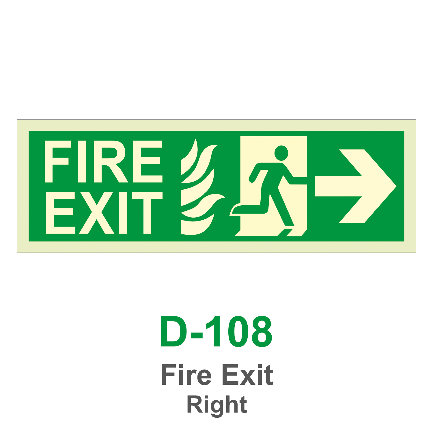 D-108_Fire Exit Right_Signage