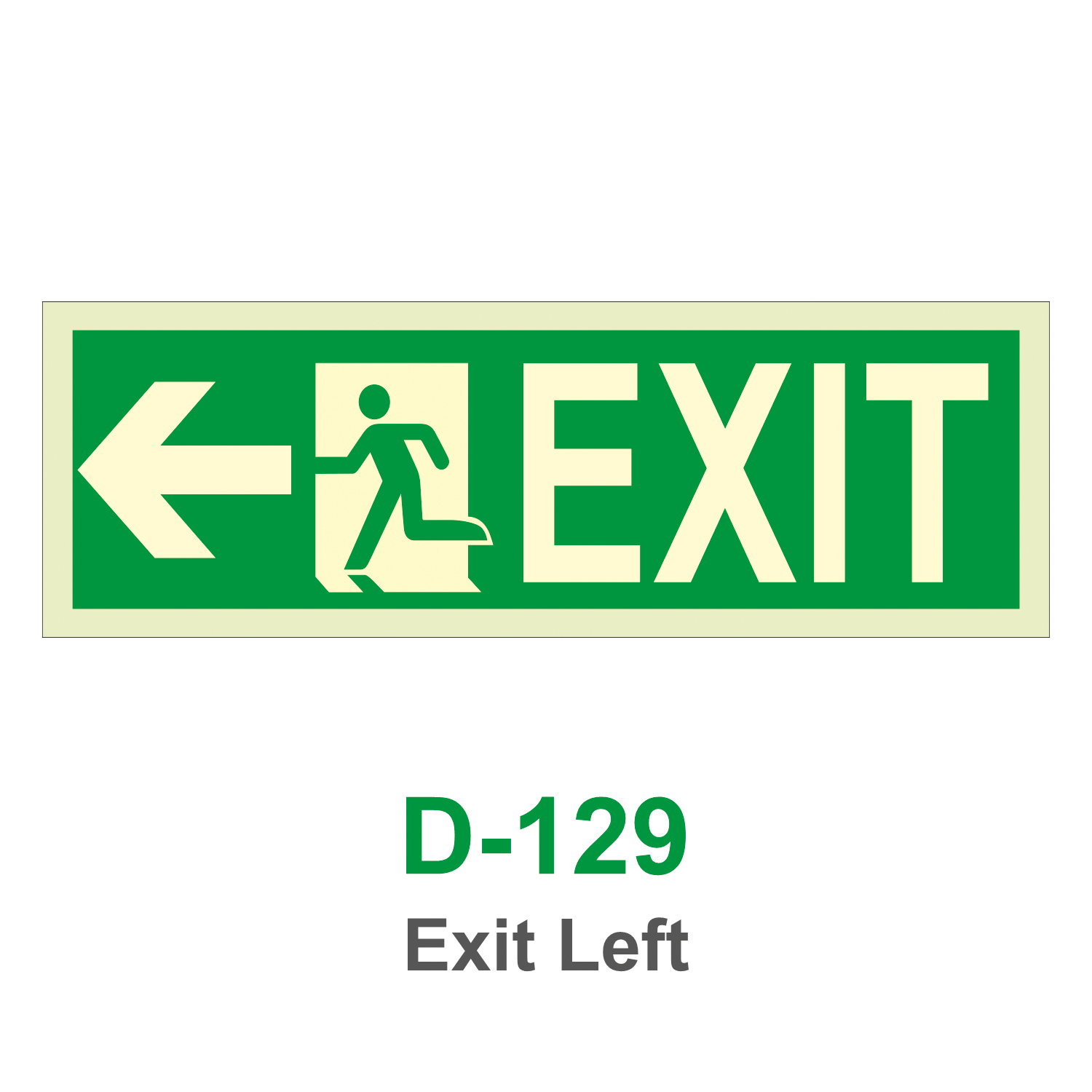 D-129_Exit Left_Signage