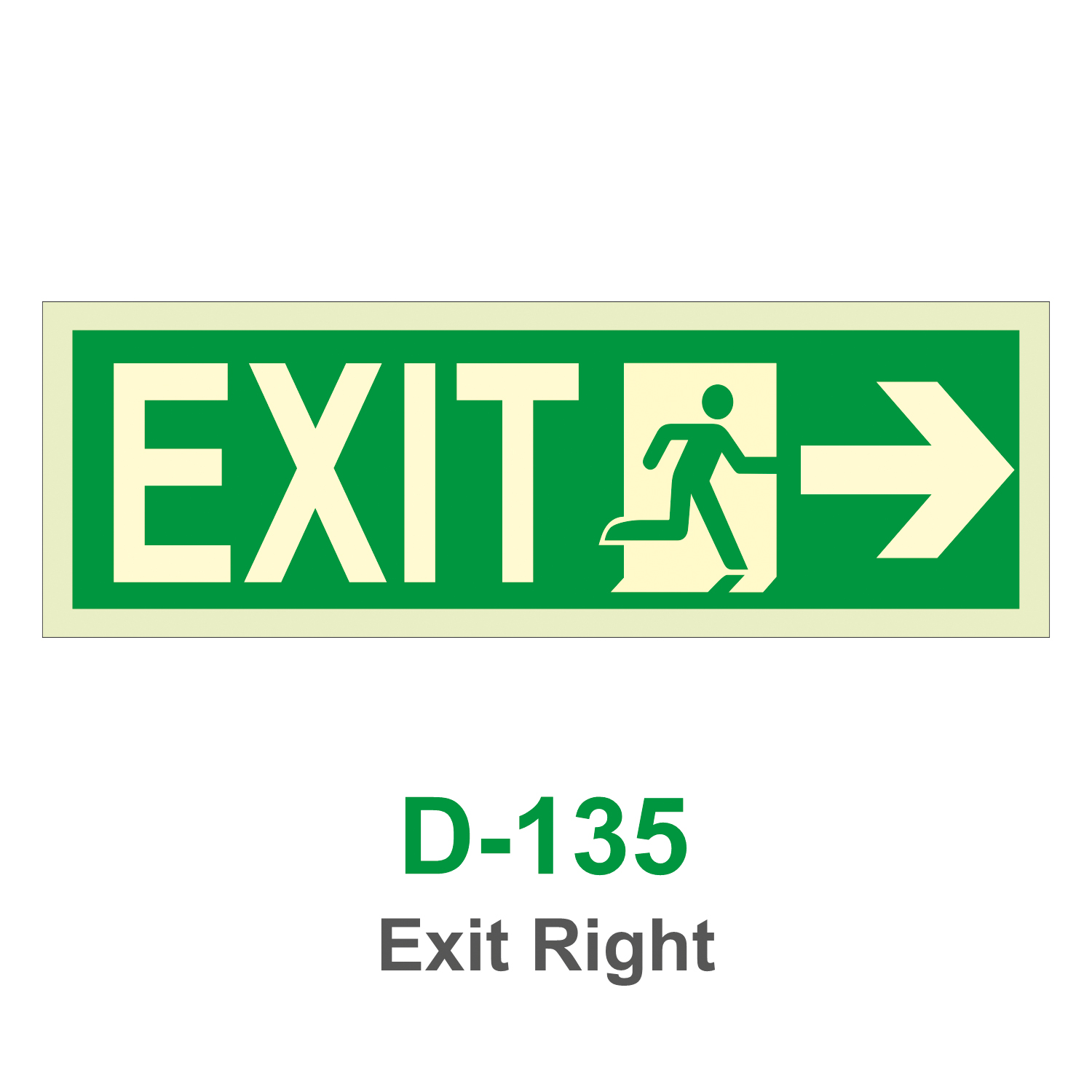 D-135_Exit Right_Signage