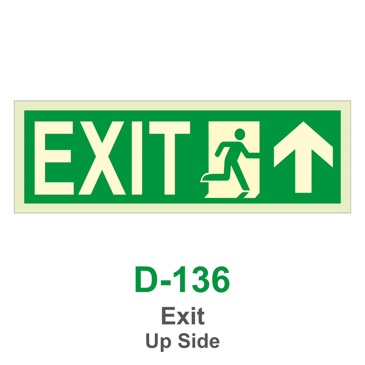 D-136_Exit Up Side_Signage