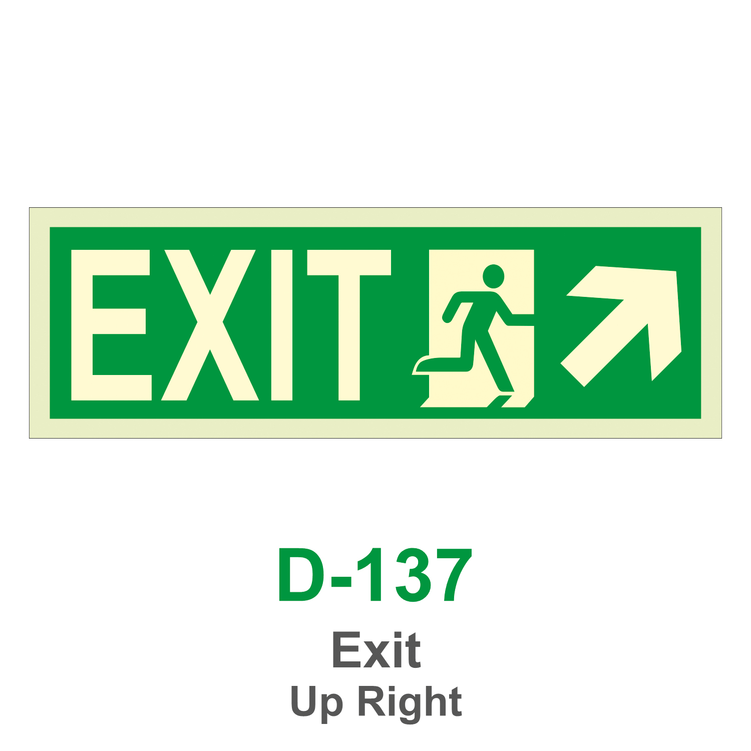 D-137_Exit Up Right_Signage