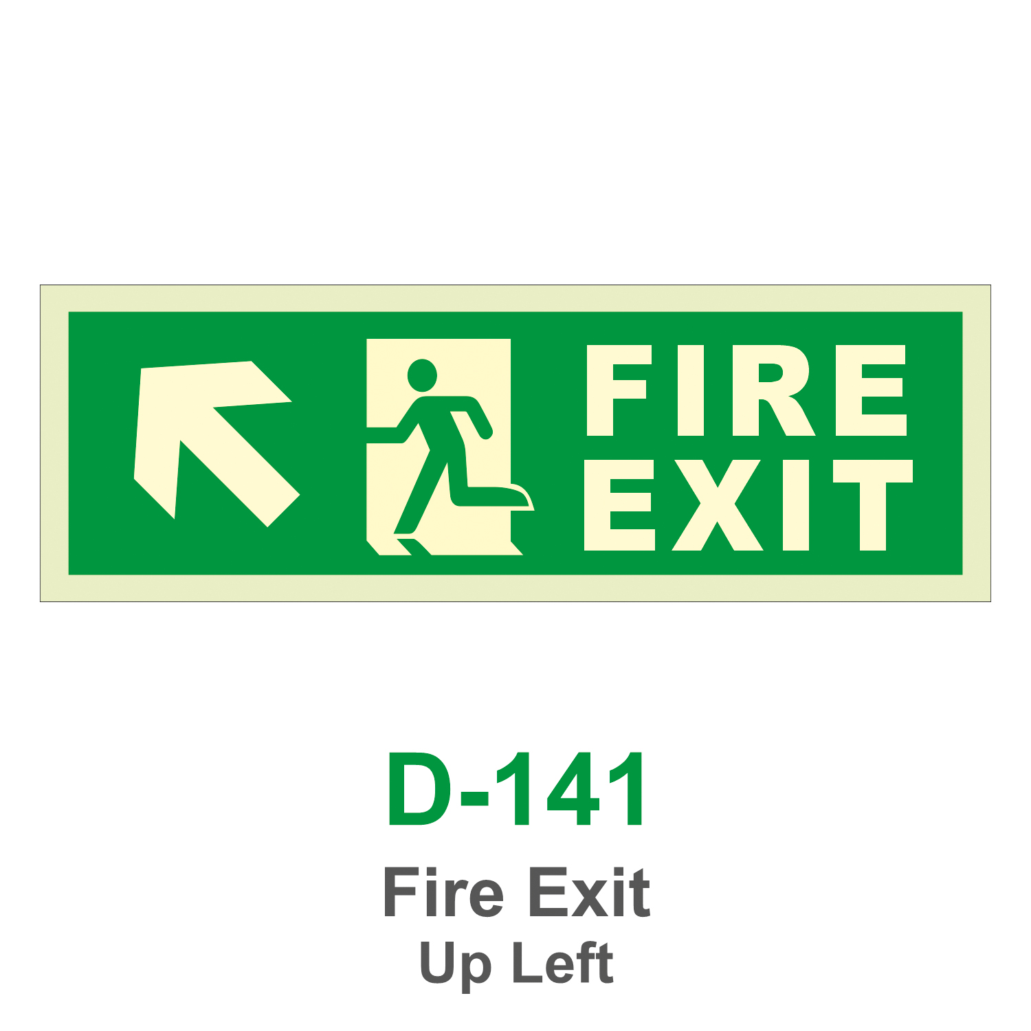 D-141_Fire Exit Up Left_Signage