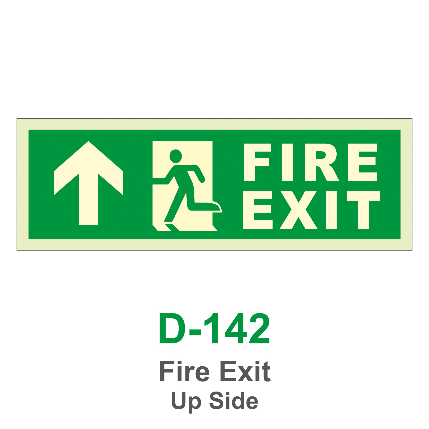 D-142_Fire Exit Up Side_Signage