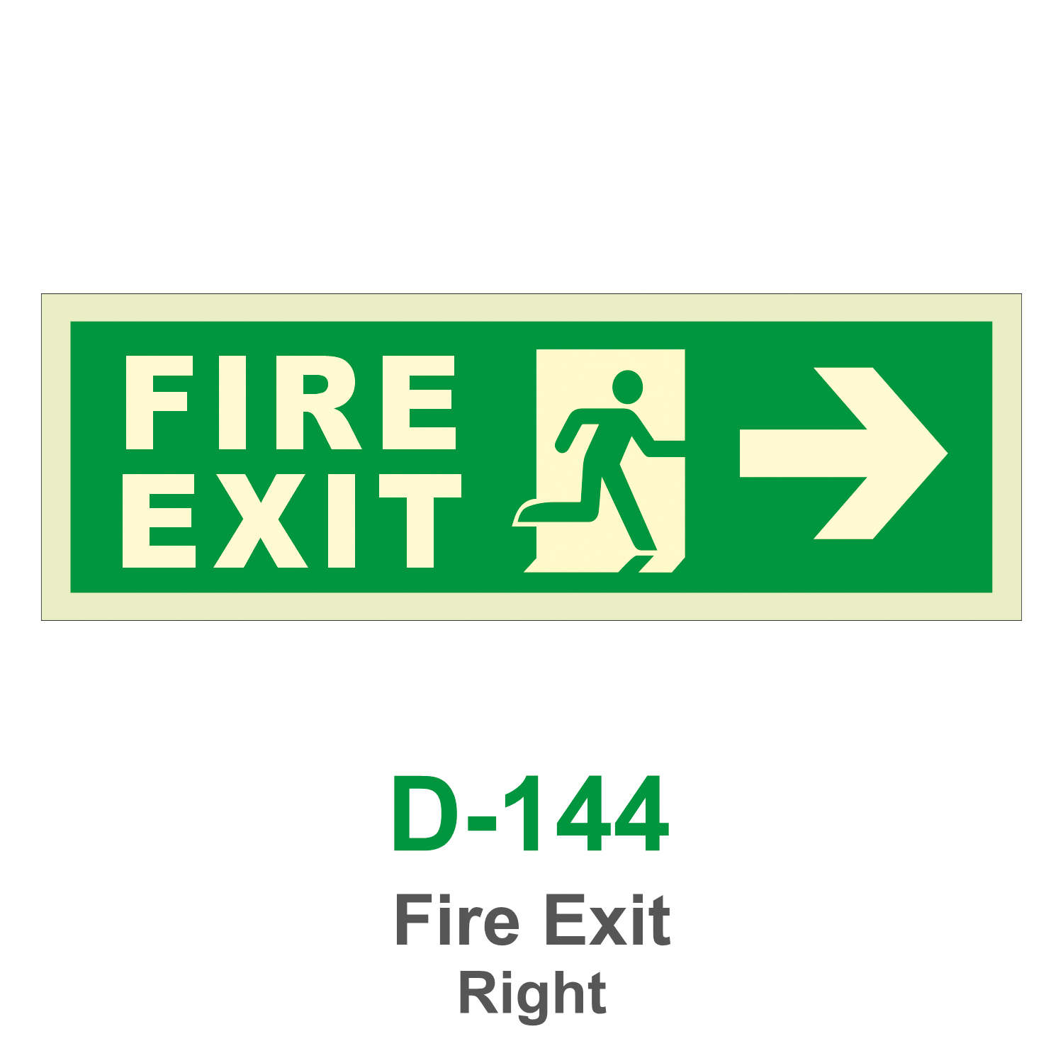 D-144_Fire Exit Right_Signage