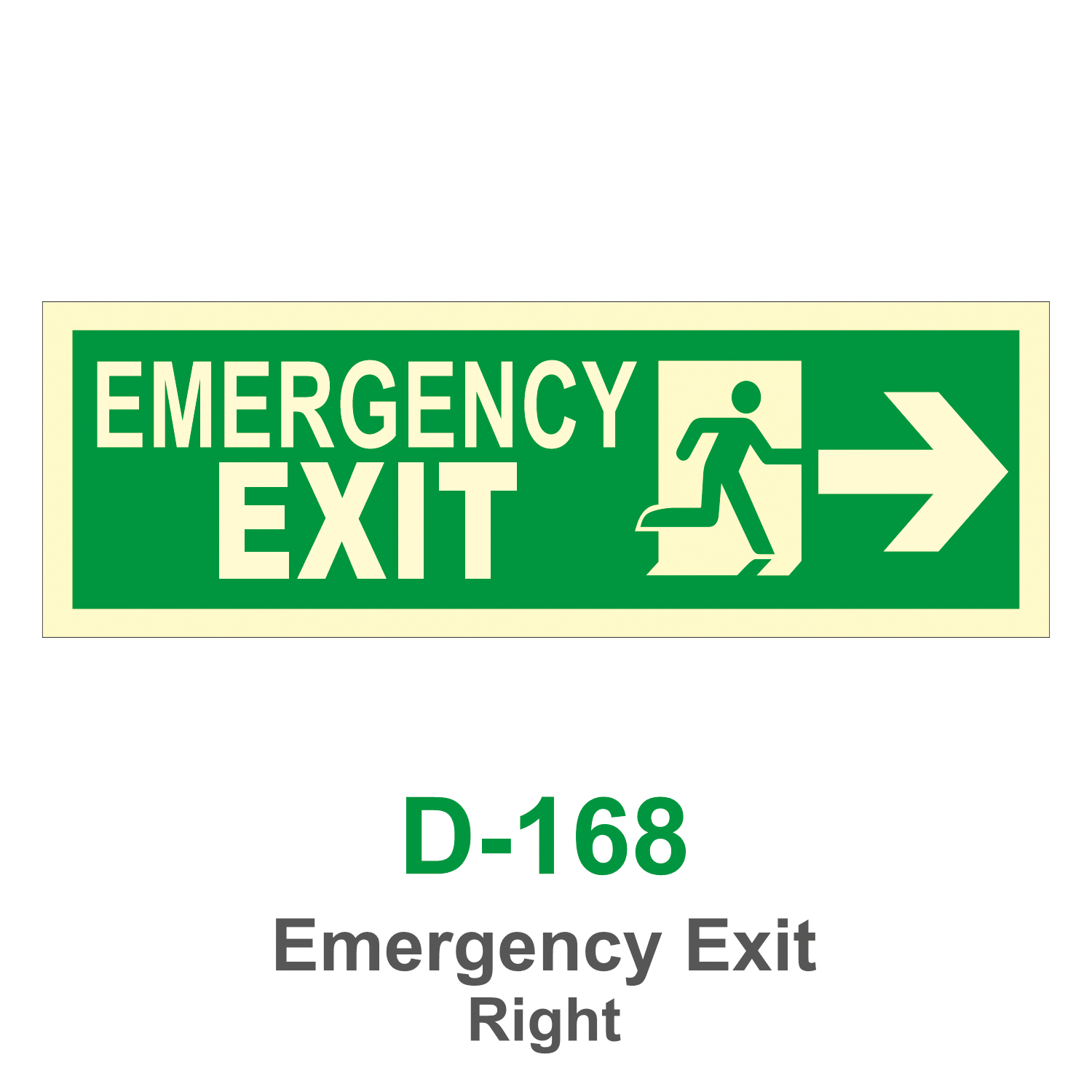 D-168_Emergency Exit Right_Signage