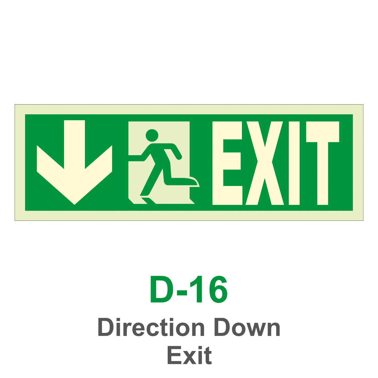 D-16_Direction Down_Signage