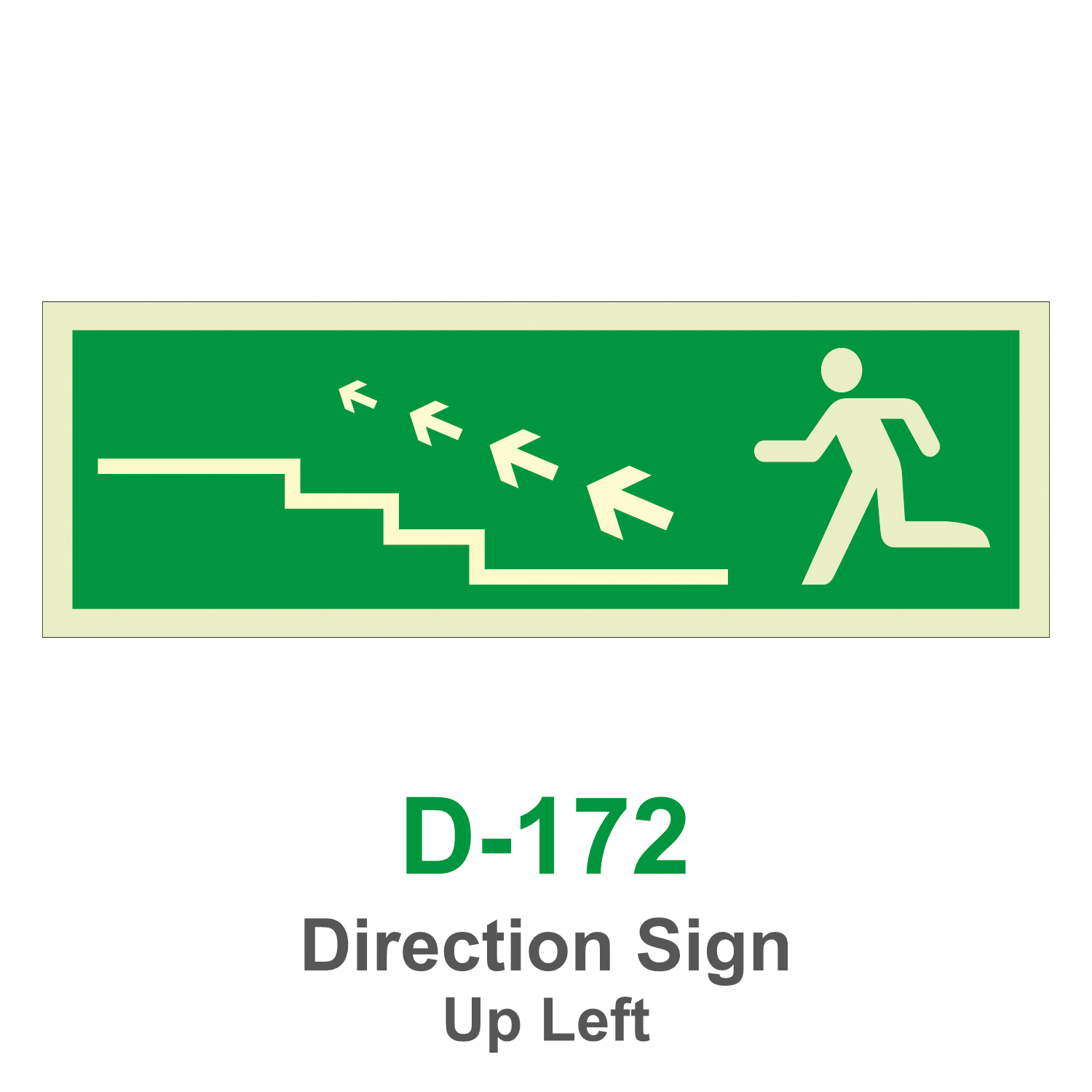 D-172_Direction Sign Up Left_Signage