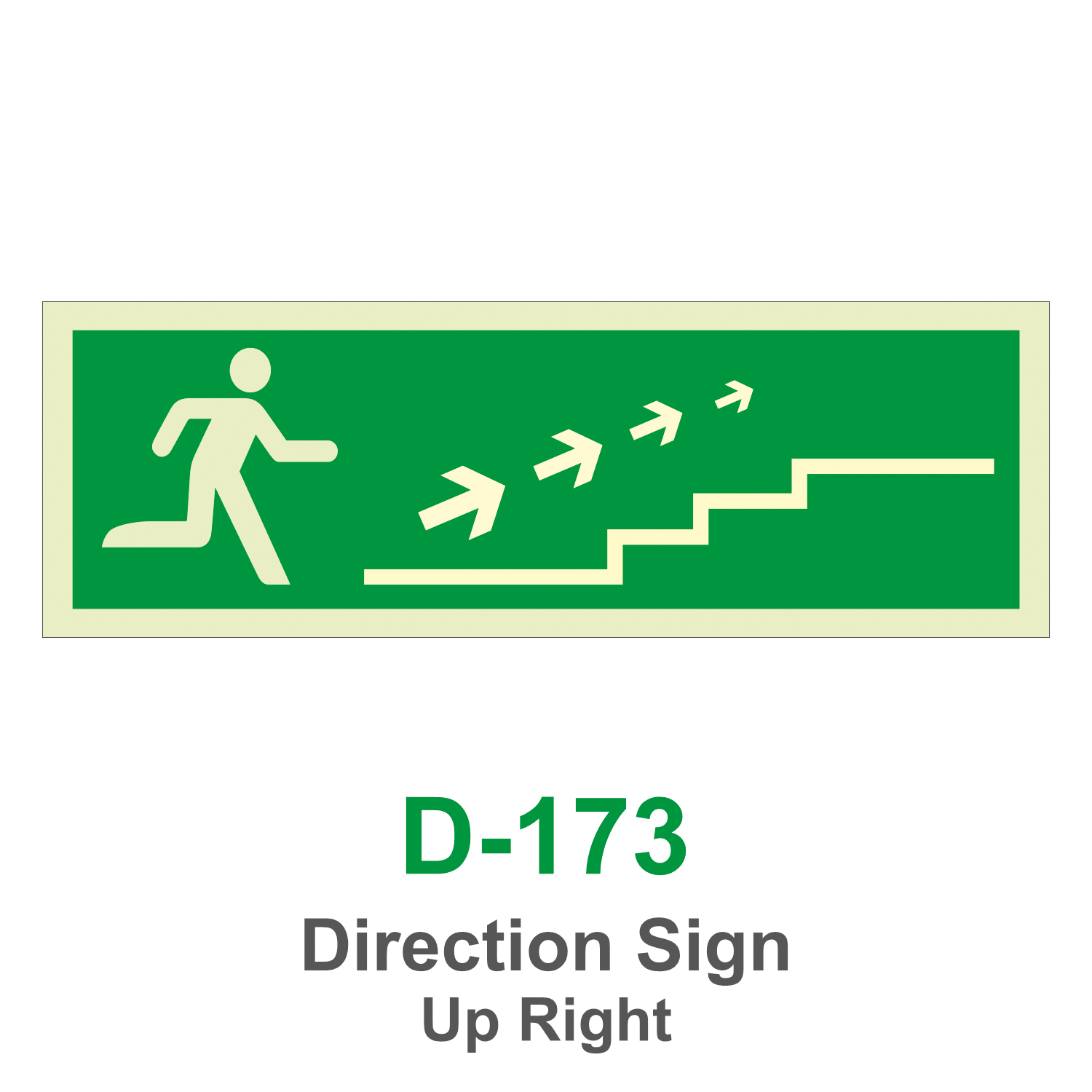 D-173_Direction Sign Up Right_Signage