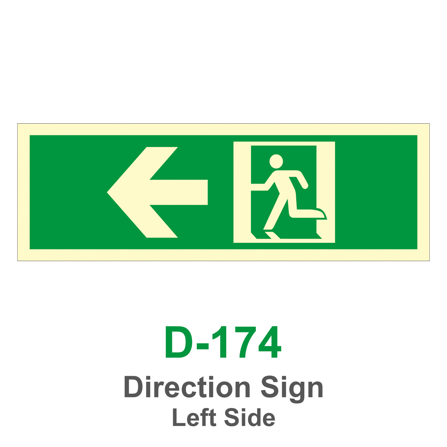 D-174_Direction Sign Left Side_Signage