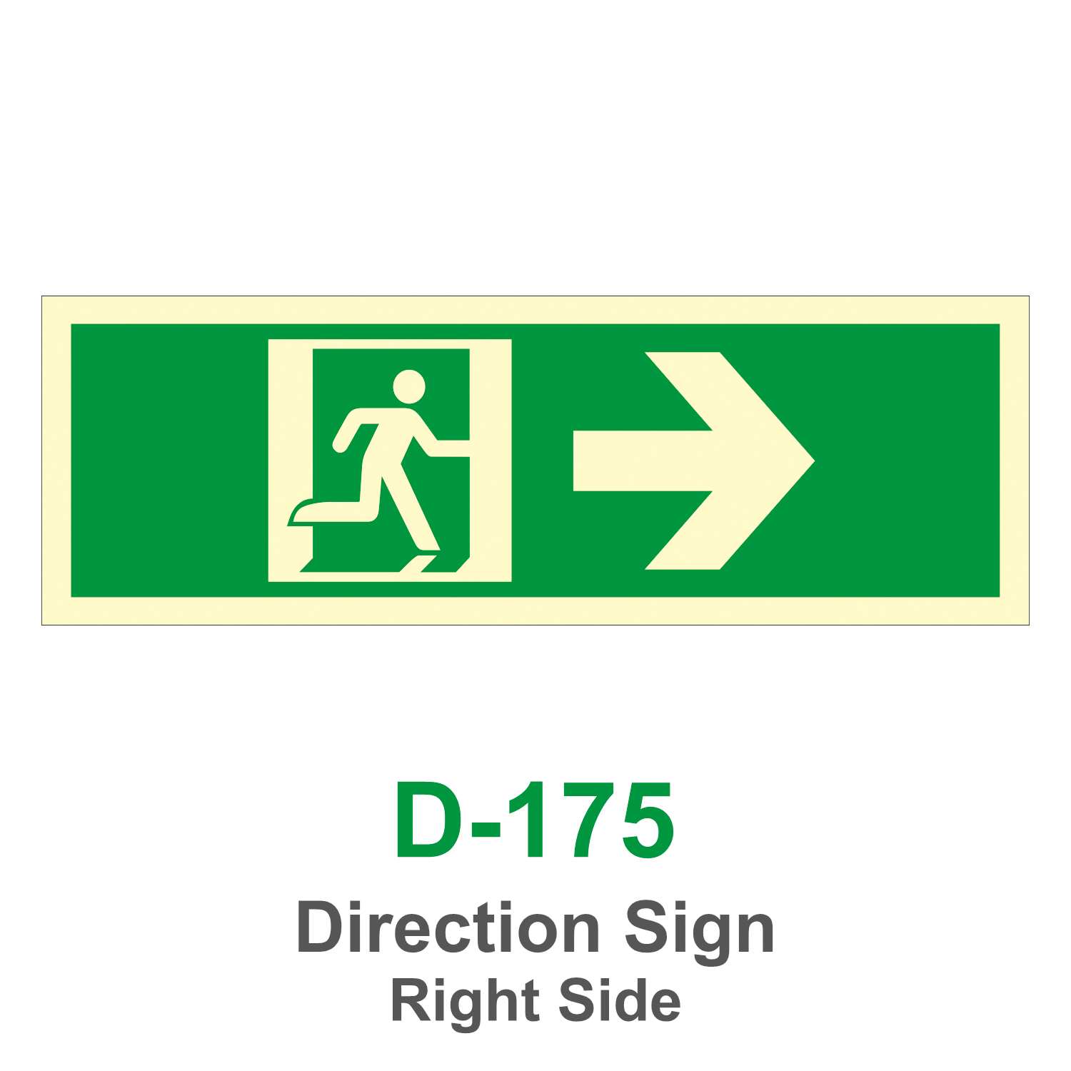 D-175_Direction Sign Right Side_Signage