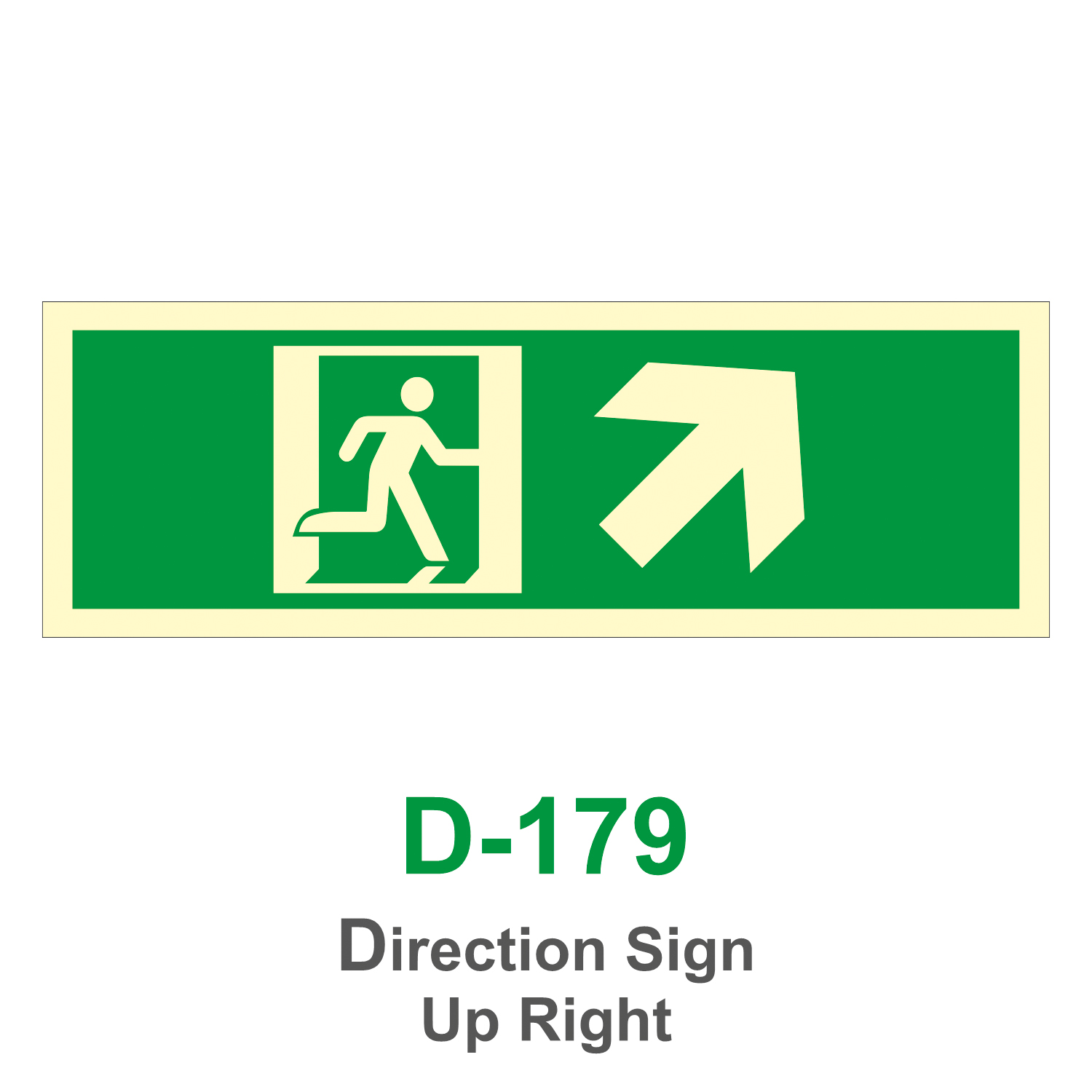 D-179_Direction Sign Up Right_Signage