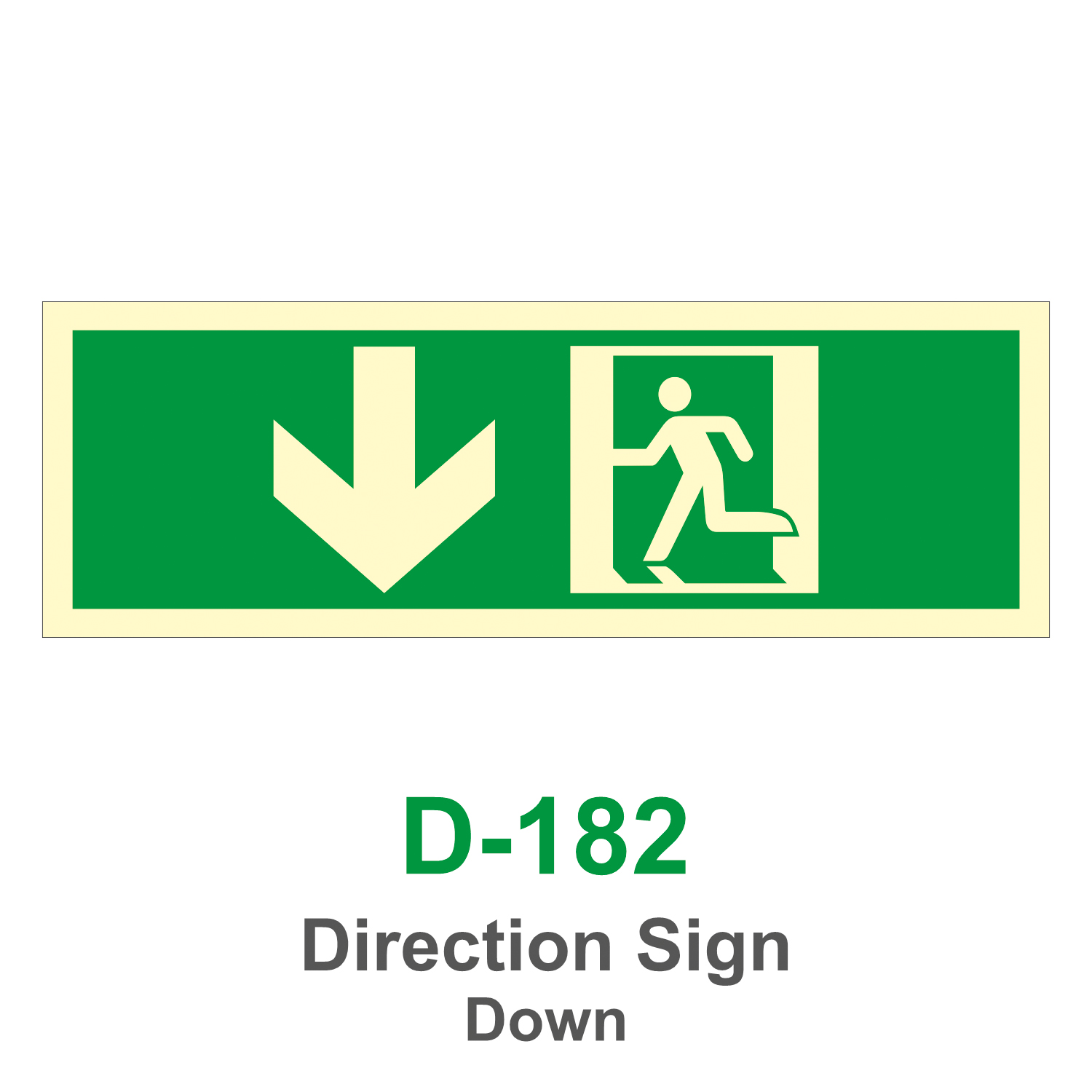 D-182_Direction Sign Down_Signage