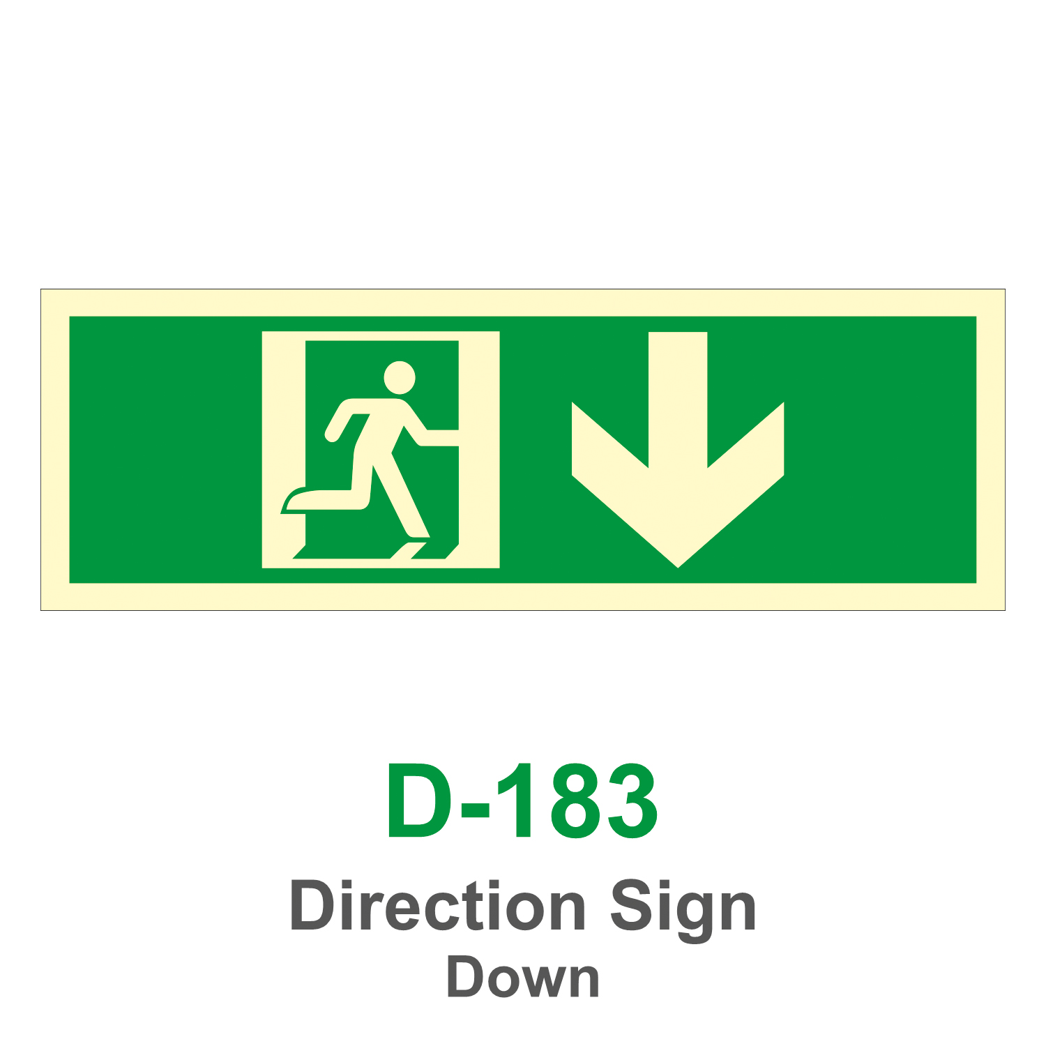 D-183_Direction Sign Down_Signage