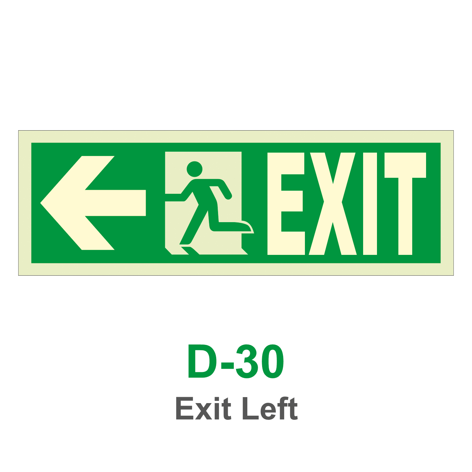 D-30_Exit Left_Signage