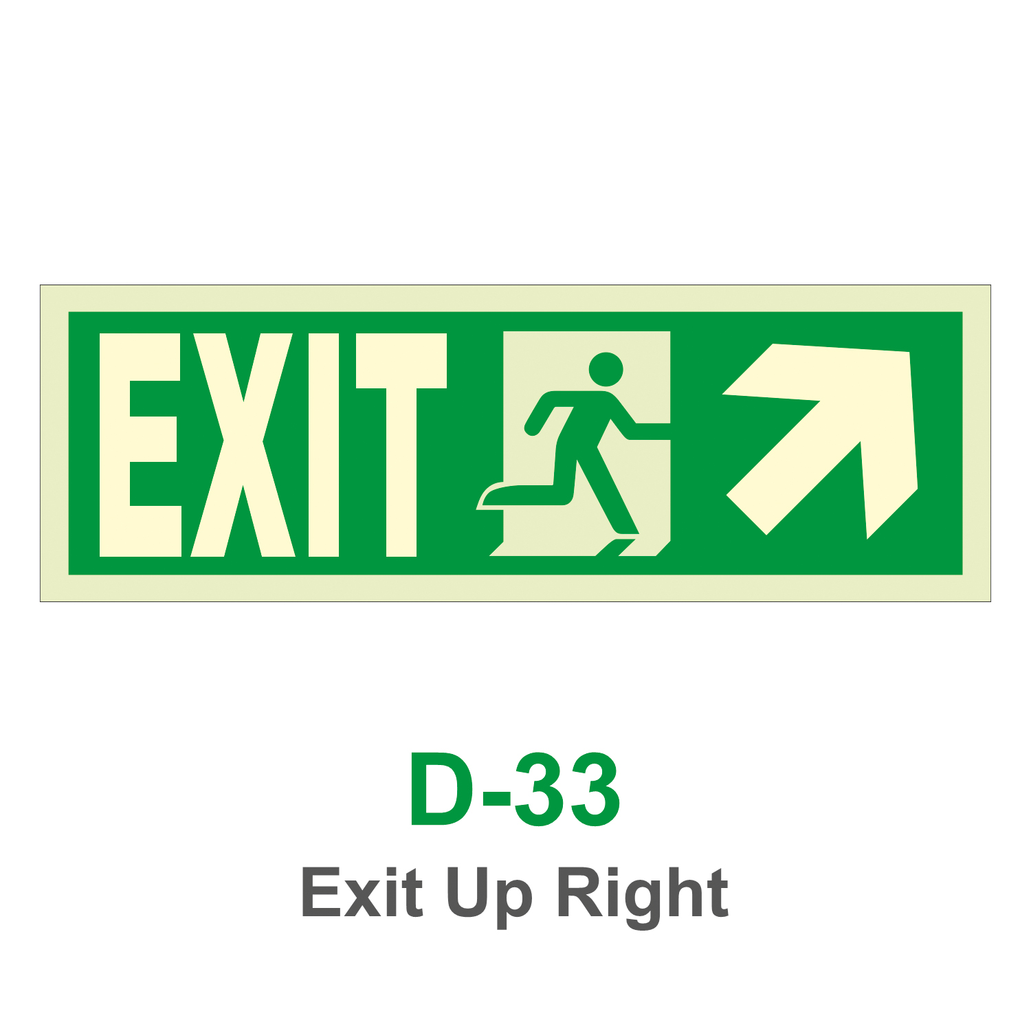 D-33_Exit UP Right_Signage