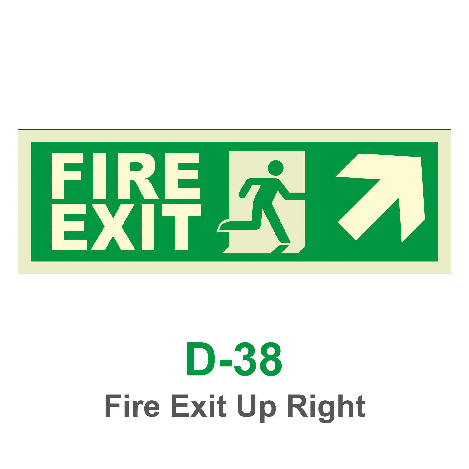 D-38_Fire Exit UP Right_Signage