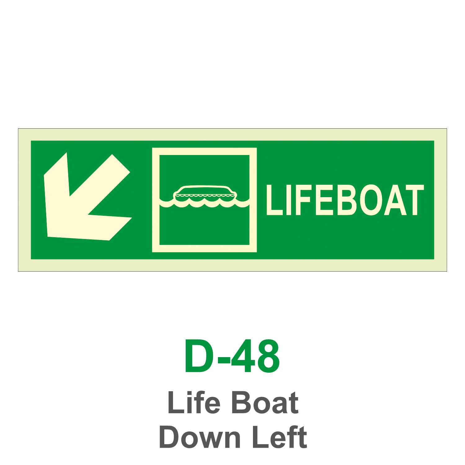 D-48_Life Boat DOWN Left_Signage