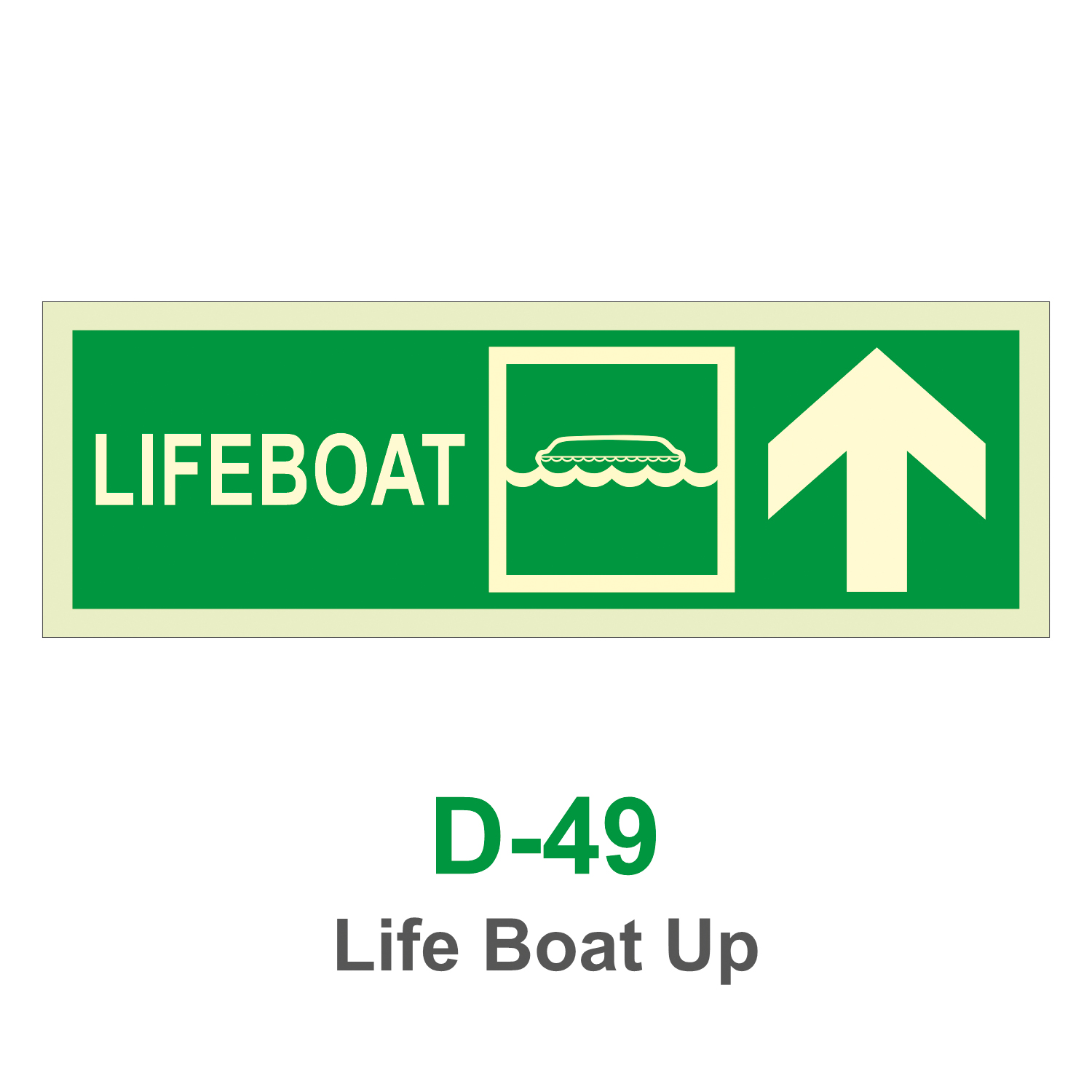 D-49_Life Boat UP_Signage