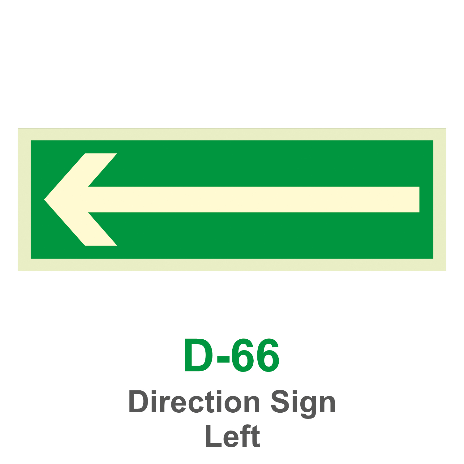 D-66_Direction Sign Left_Signage