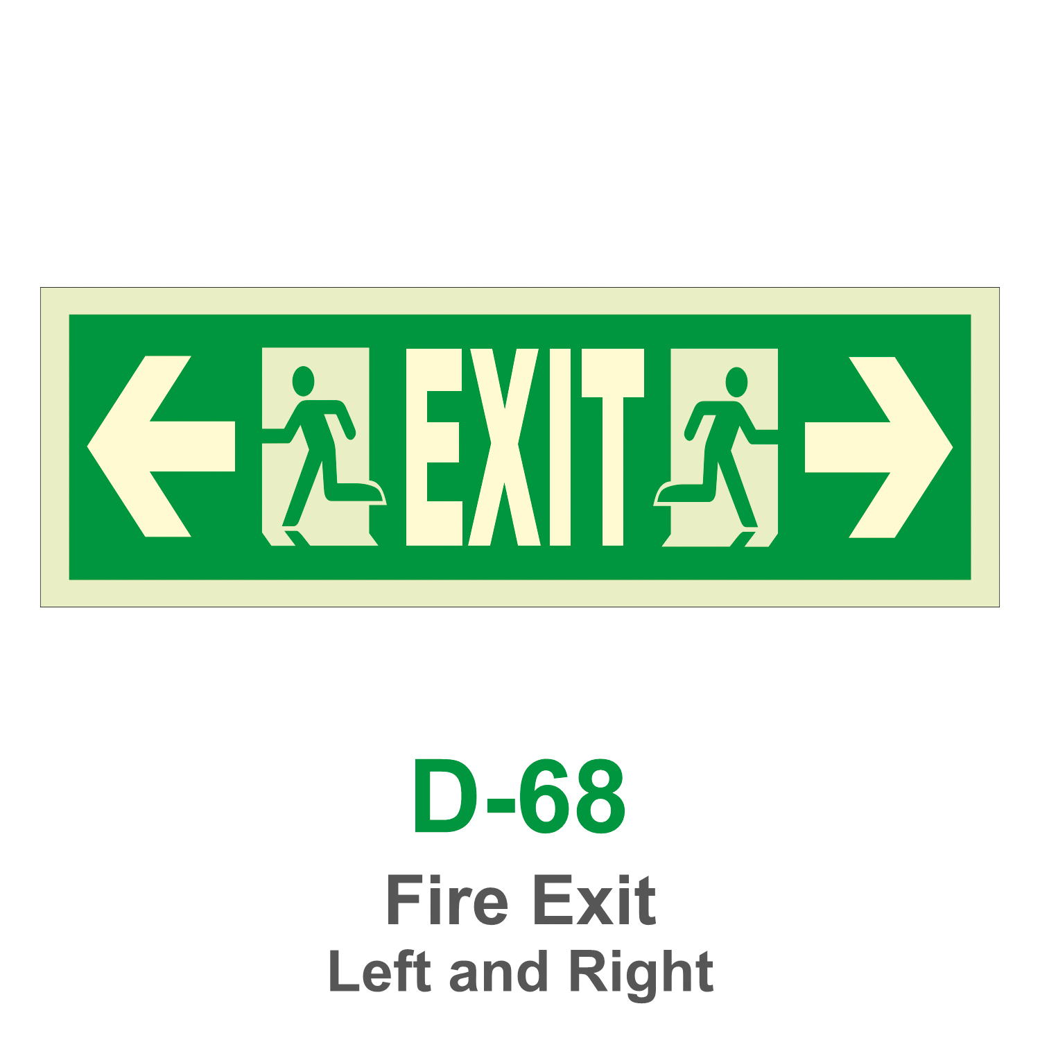 D-68_Fire Exit Left and Right_Signage