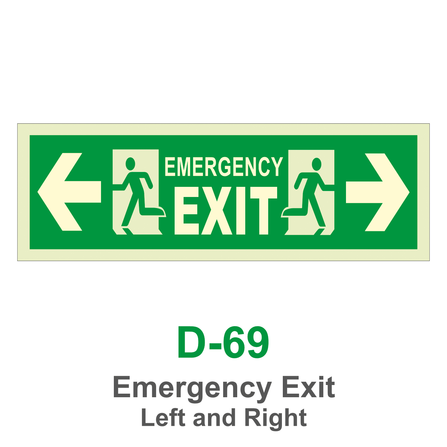 D-69_Emergency Exit Left and Right_Signage