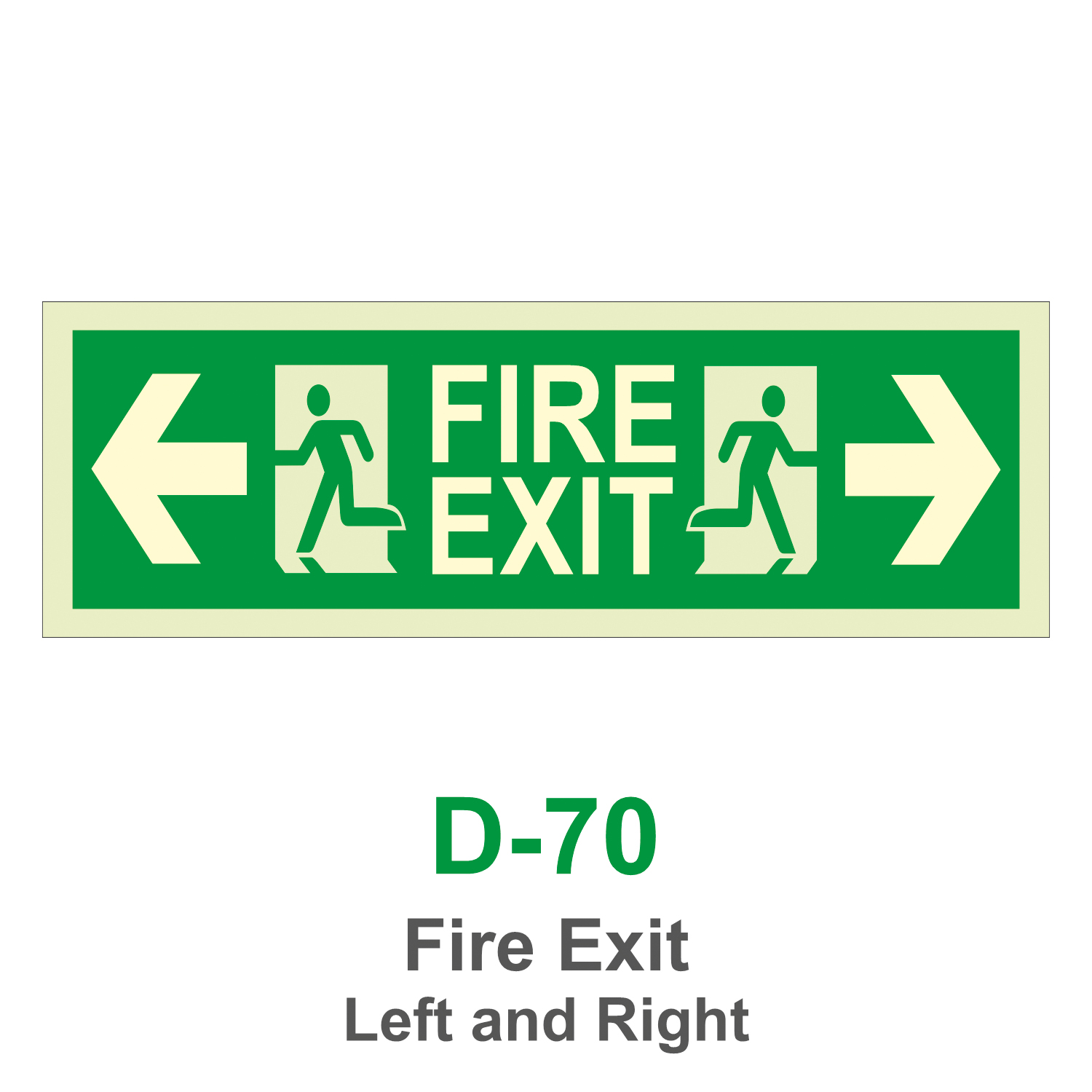 D-70_Fire Exit Left and Right_Signage