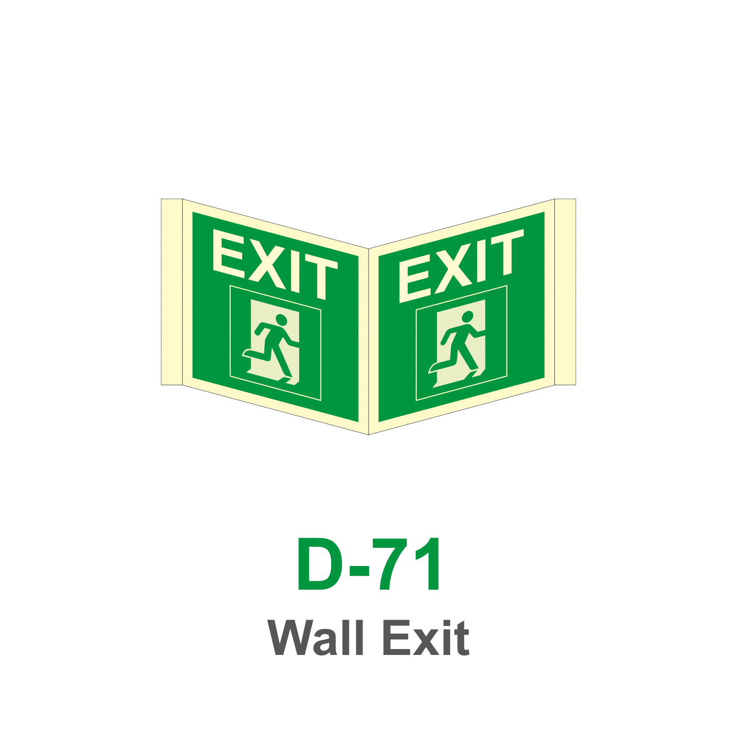 D-71_Wall Exit_Signage