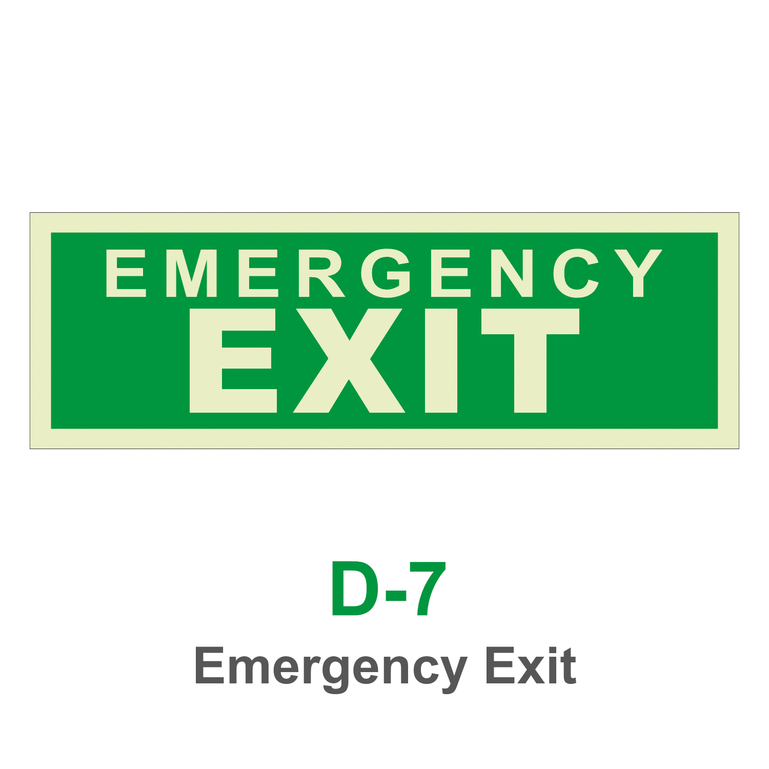 D-7_Emergency Exit_Signage