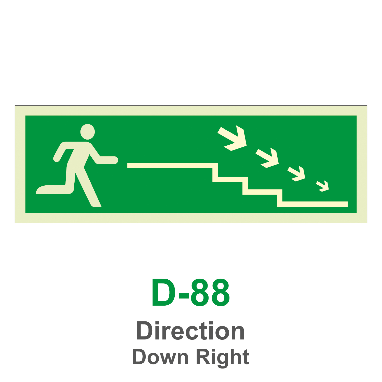 D-88_Direction Down Right_Signage