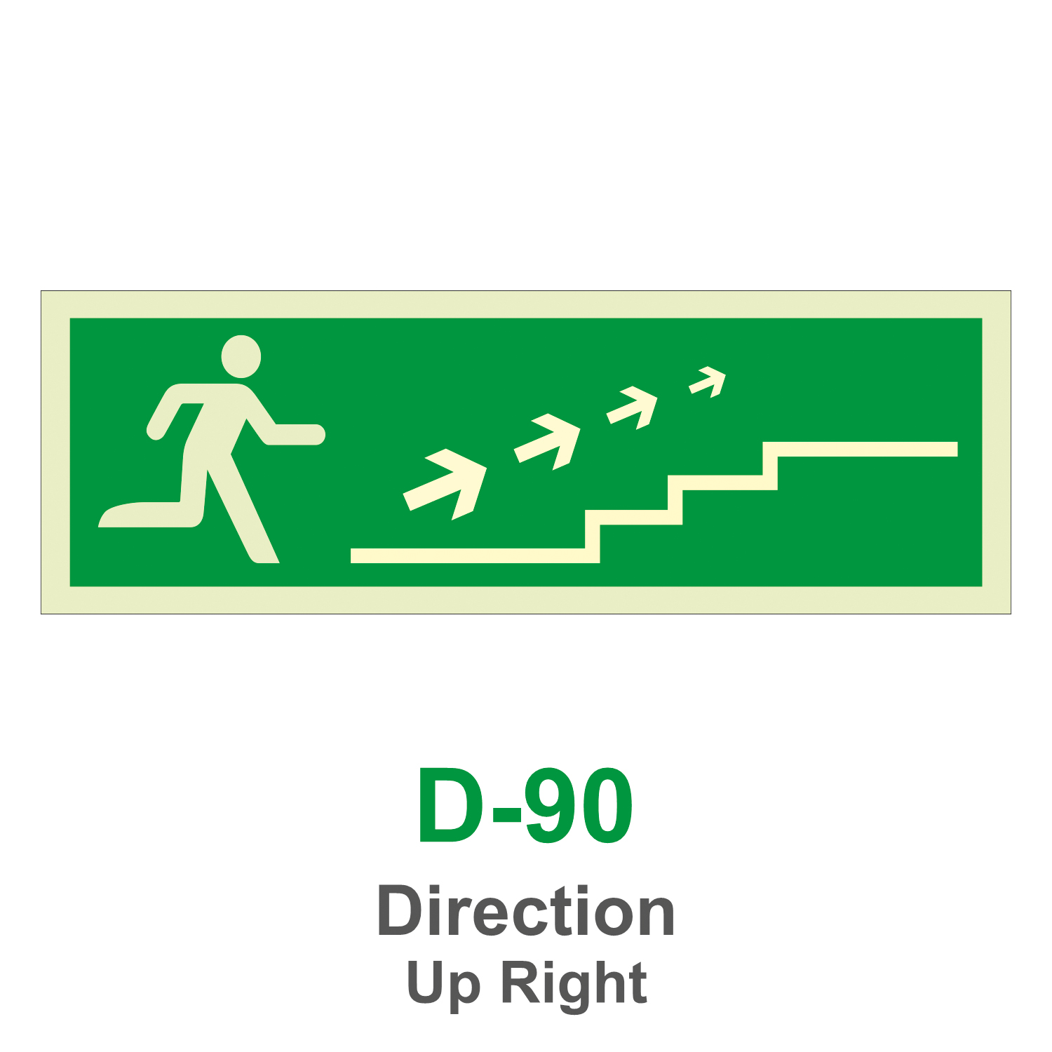 D-90_Direction Up Right_Signage