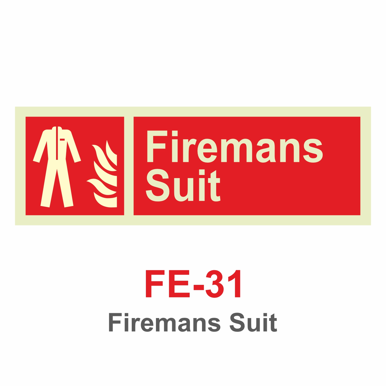 FE-31_Firemans Suit_Signage