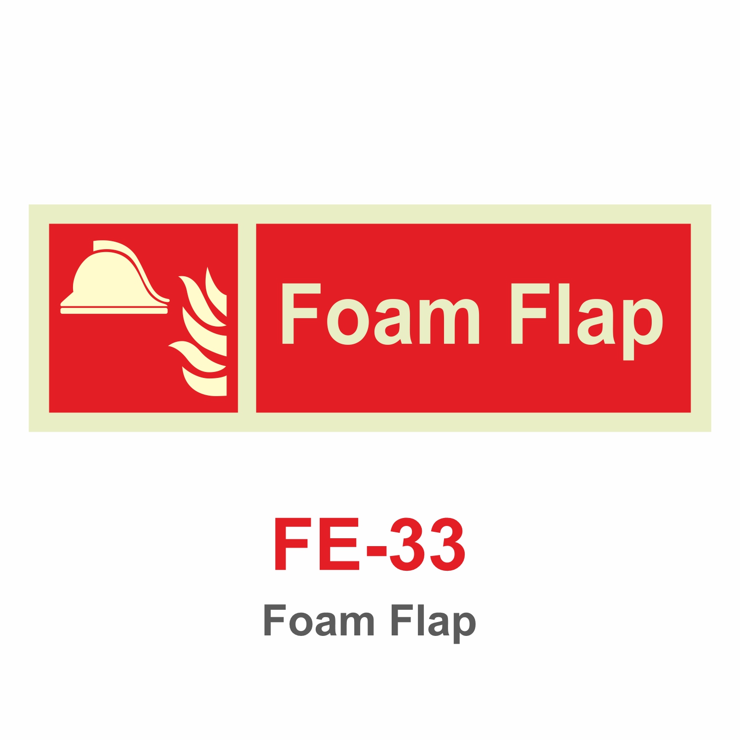 FE-33_Foam Flap_Signage