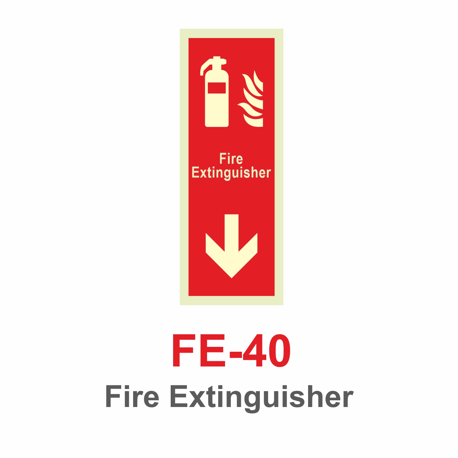 FE-40_Fire Extinguisher_Signage