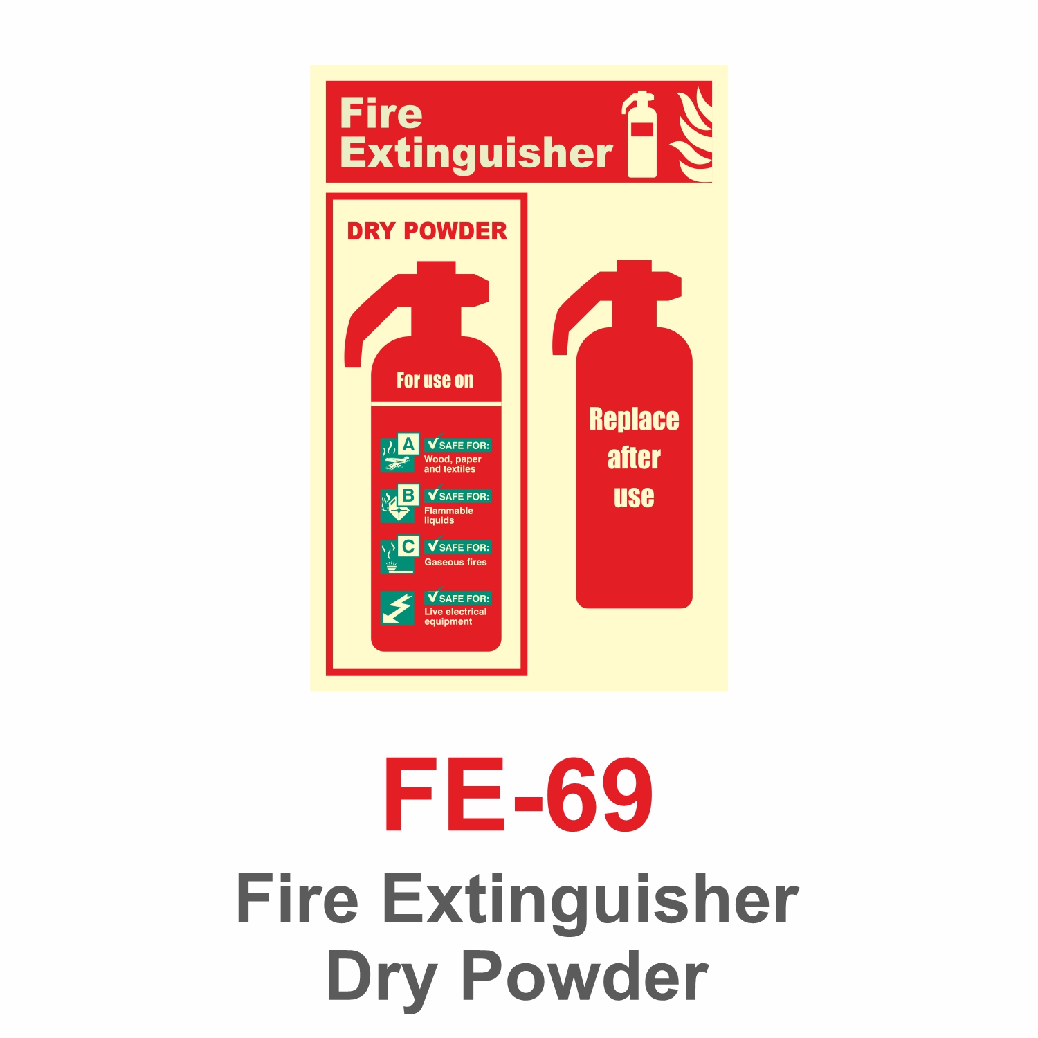 FE-69_Fire Extinguisher Dry Powder_Signage