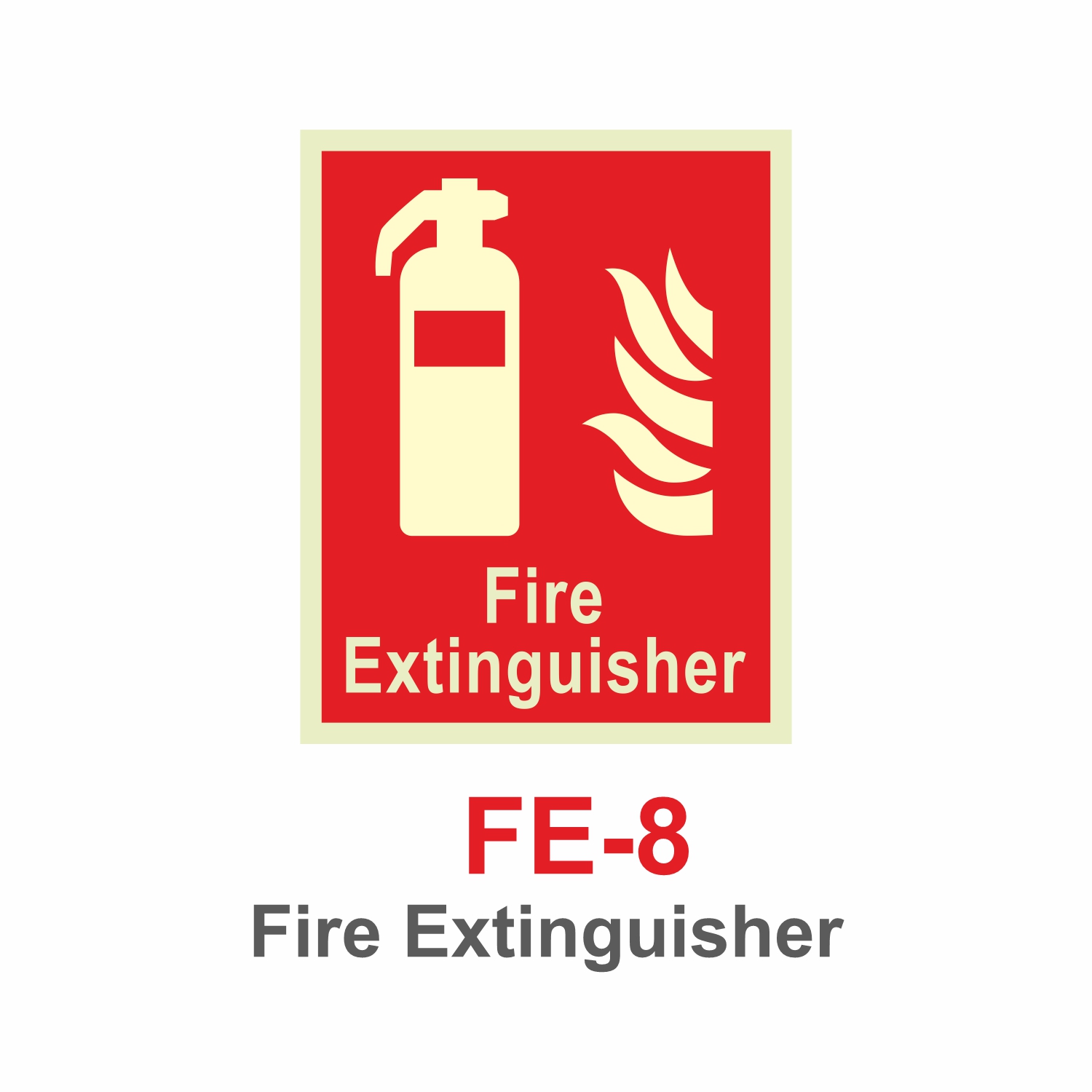 FE-8_Fire Extinguisher_Signage