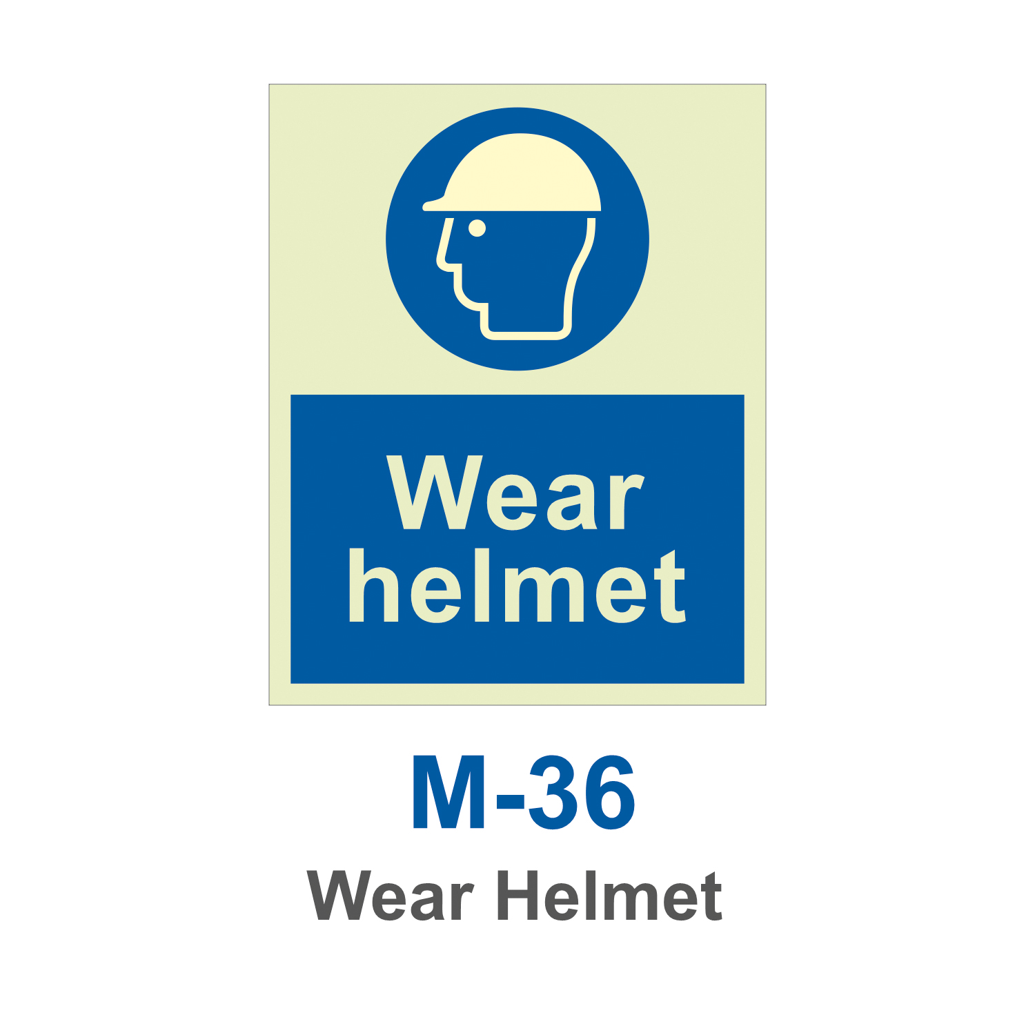 M-36_Wear Helmet_Signage