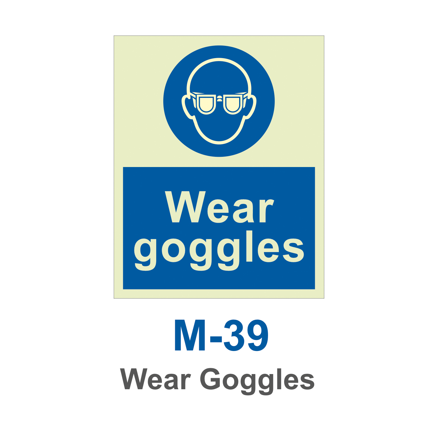 M-39_Wear Goggles_Signage