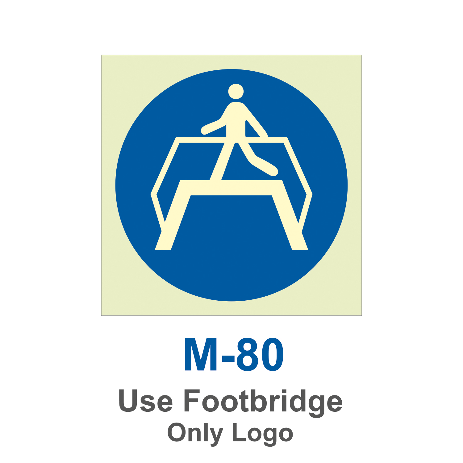 M-80_Use Foot Bridge_Signage