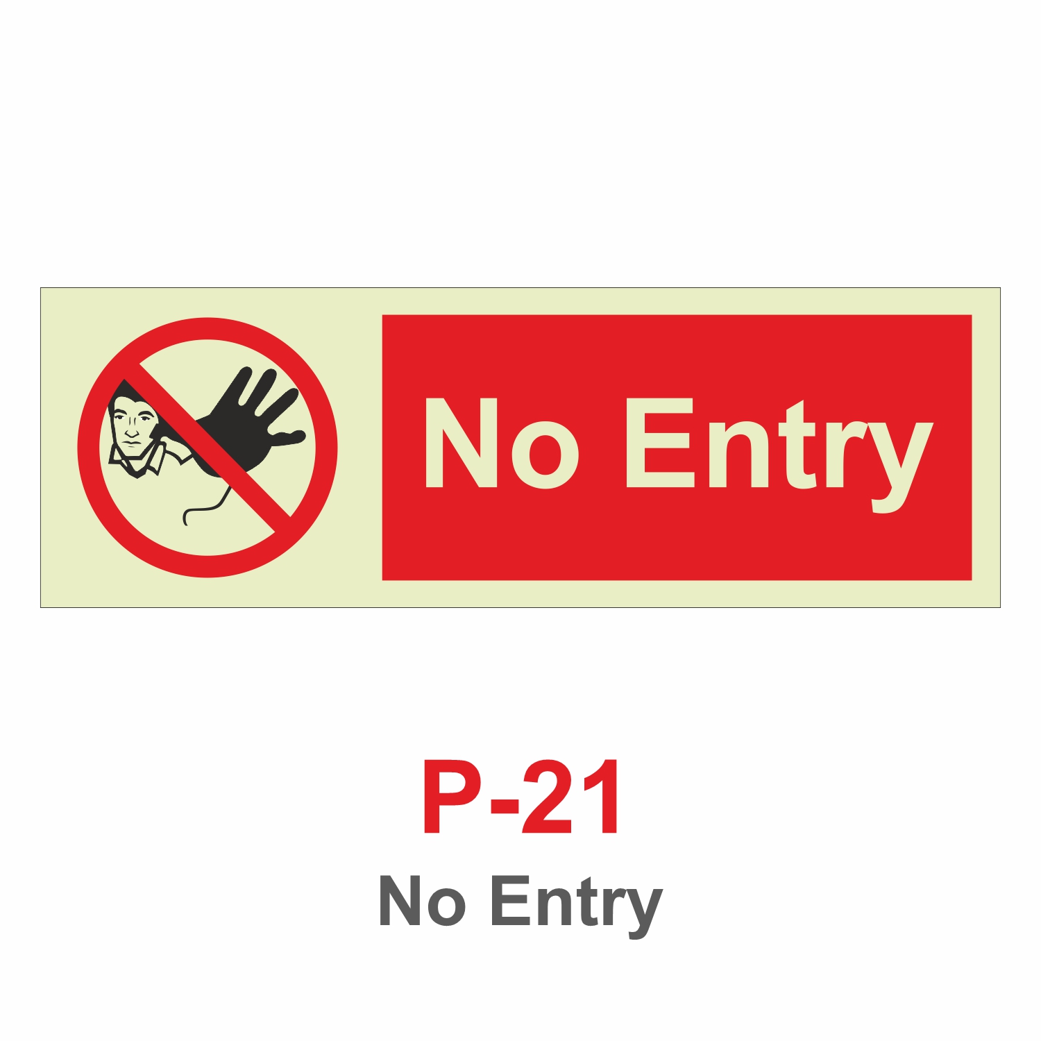 P-21 No Entry Signage