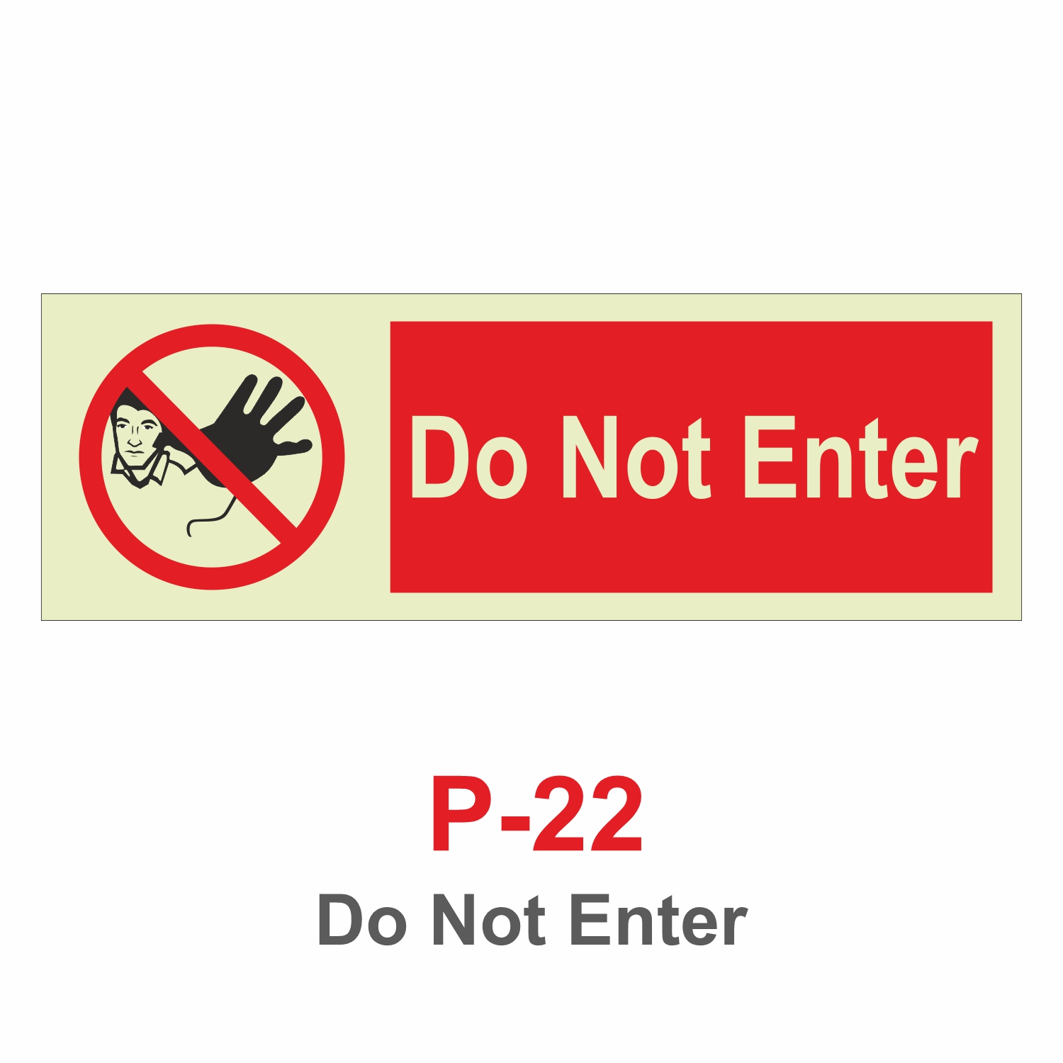 P-22 Do Not Enter Signage