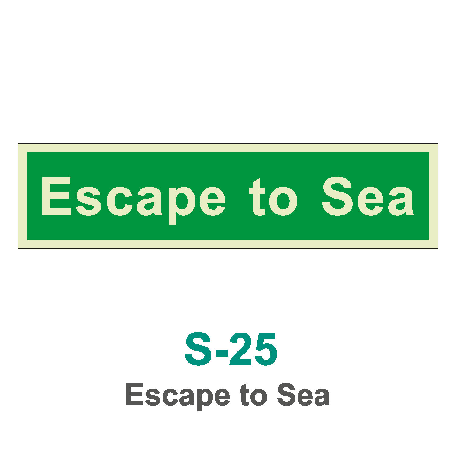 S-25_Escape to Sea_Signage