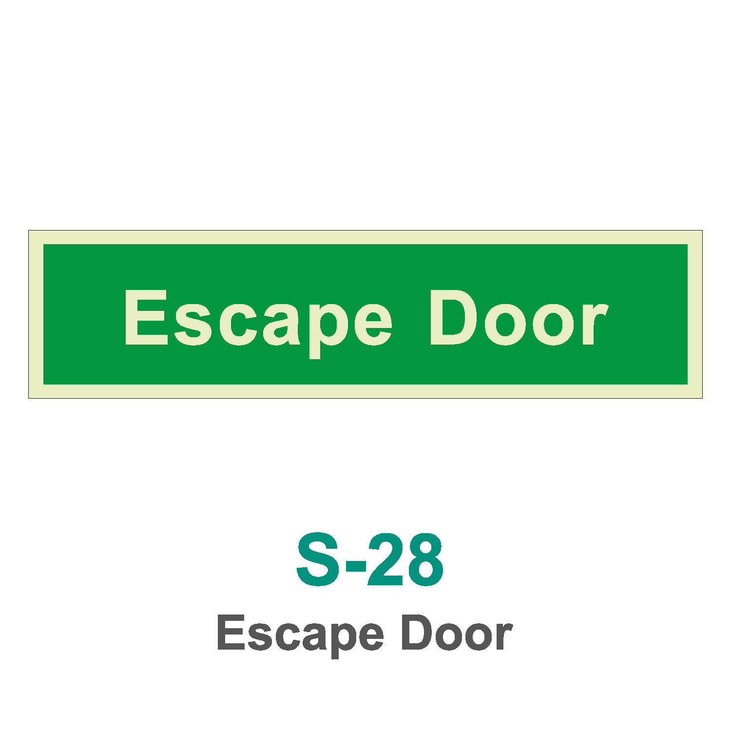 S-28_Escape Door_Signage